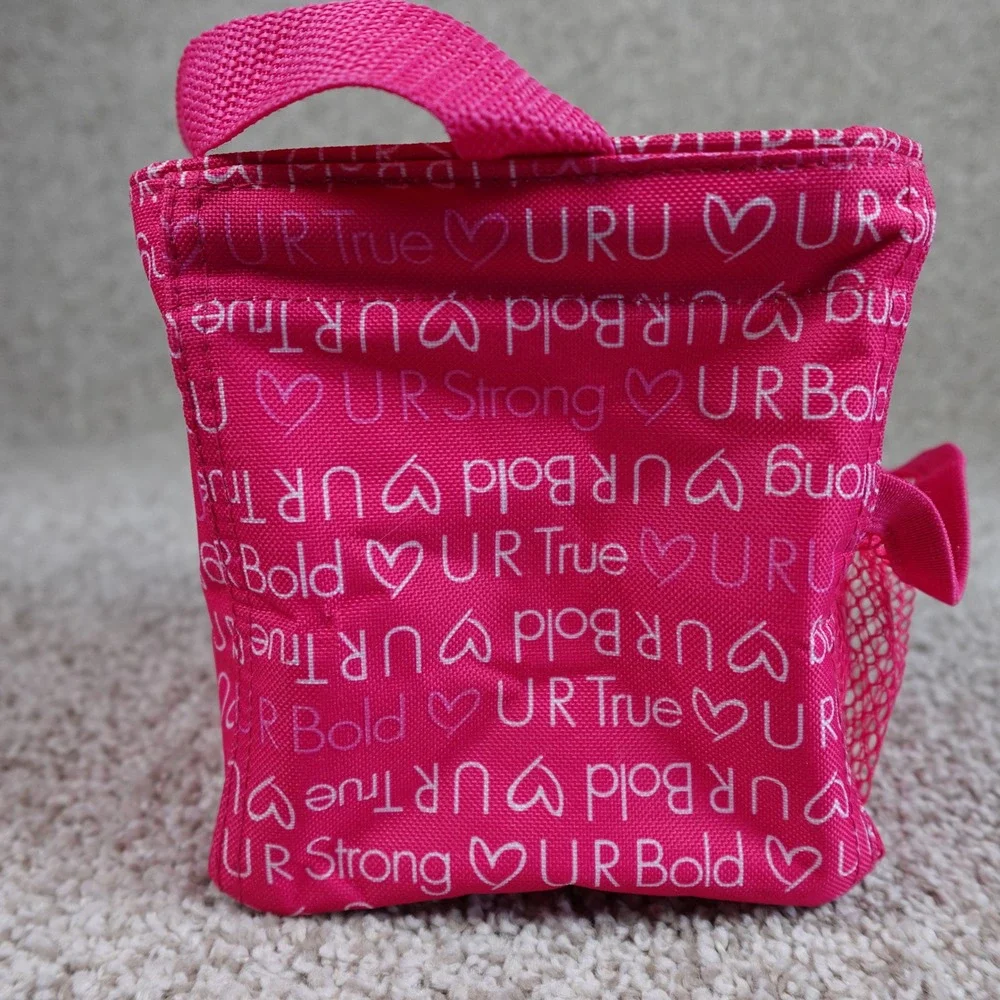Thirty-One Littles Carry All Caddy U R U Pink Inspirational Mini Storage Tote